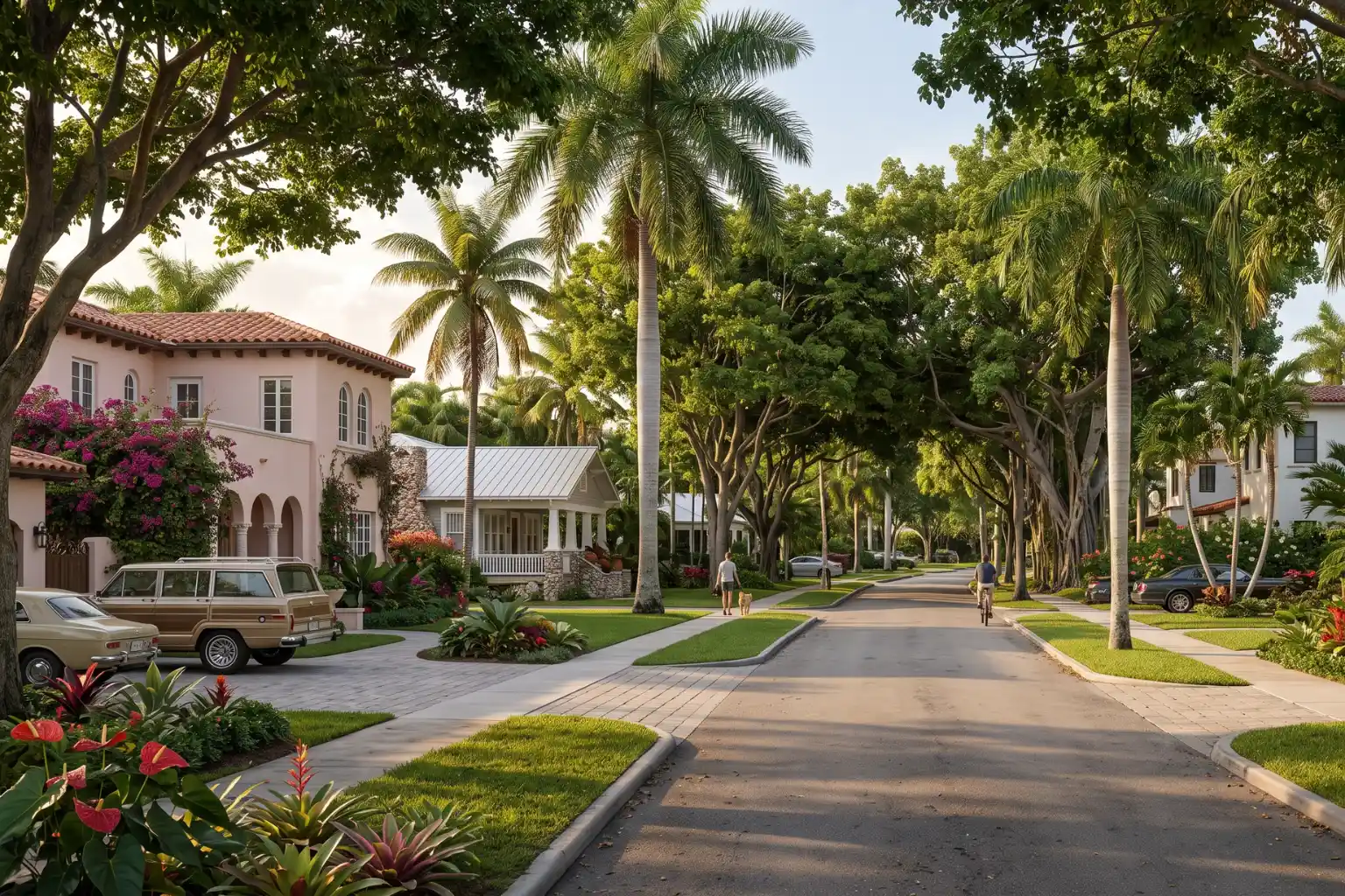 Victoria Park tree-canopied residential street near Las Olas
